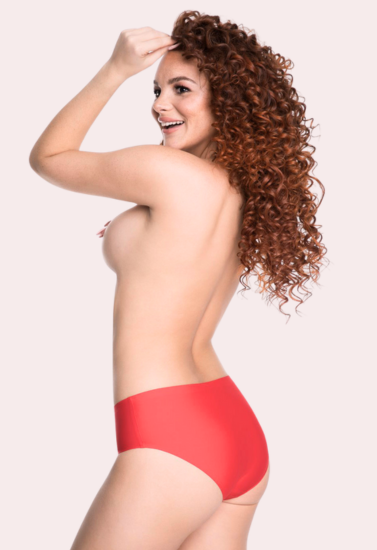 French Daina Red Seamless Panties