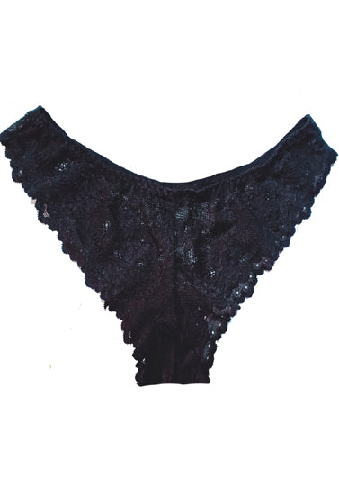 Black Floral Lace Female Panty