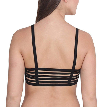 "Sexy" Pack Of 2 Sexy Back Stripe Bralette Bra